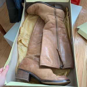 Lucky brand riding boots women 7.5 tan